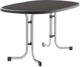 Sieger Boulevard Klapptisch 140x90cm Stahl/Mecalit