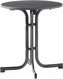 Sieger Boulevard Klapptisch Ø70cm Stahl/Mecalit