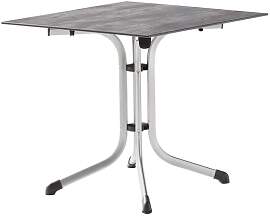 Sieger Boulevard Klapptisch 80x80cm Stahl/Polytec