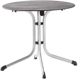 Sieger Boulevard Klapptisch Ø85cm Stahl/Polytec