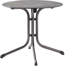 Sieger Boulevard Klapptisch Ø85cm Stahl/Polytec