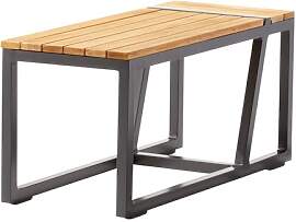 Sieger Havanna Beistelltisch 69x32cm Aluminium/Teak