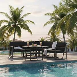 Sieger Havanna Dininglounge Tisch 105x105cm