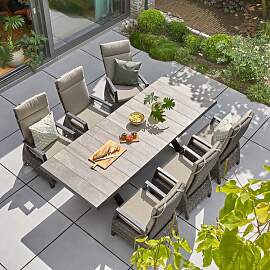 Siena Garden Corido Gartenmöbel-Set L verstellbar 