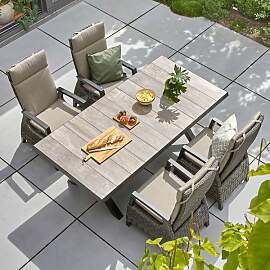 Siena Garden Corido Gartenmöbel-Set M verstellbar 