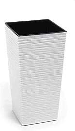 Siena Garden Pflanzgefäß Nizza weiß Kunststoff