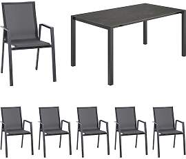 Siena Garden Reno Gartenmöbel-Set L (6 Plätze)