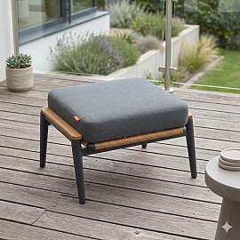 Siena Garden Roma Loungehocker Aluminium/Teak