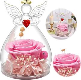 Sifxouped Ewige Rose Engel Geschenke für Mama,