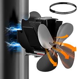 Signstek Kaminventilator Ofenventilator