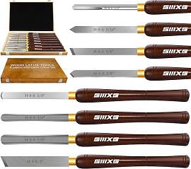 SIIIXS HSS-Holzdrehwerkzeuge, Drehmeißel-Set mit