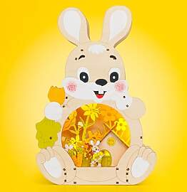 SIKORA OD24 LED Osterdeko lustiger Osterhase aus