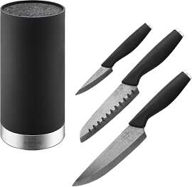 SILBERTHAL Messerblock mit Messer Schwarz -
