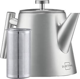 SILBERTHAL Teekanne mit Siebeinsatz (1L) Silber -