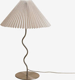 Siliema Tischlampe Aus Eisen Und Leinen Grau