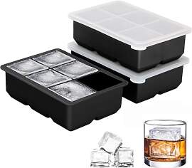 Silikon Eiswürfelform, 3 Stück 18 Fach