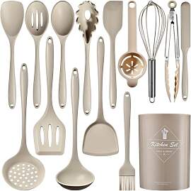 Silikon Kochutensilien Kochbesteck Set 15Pcs mit