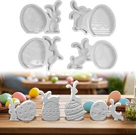 Silikonformen Gießformen Ostern, 4 Stück