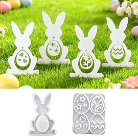 Silikonformen Gießformen Ostern, Hase Osterei