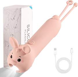 Silkwish Aufladbare Hase Taschenlampe für Kinder