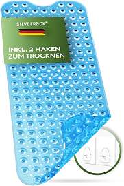 SilverRack Badewannenmatte 100x40 cm (Blau) -