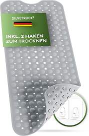 SilverRack Badewannenmatte 100x40 cm (Grau) -