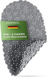 SilverRack Badewannenmatte 69x36 cm (Anthrazit