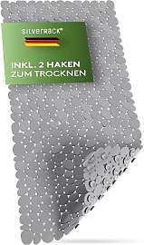SilverRack Badewannenmatte 88x40 cm (Grau Kiesel