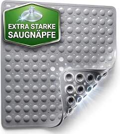 SilverRack Duschmatte rutschfest 53x53 cm (Grau) - 