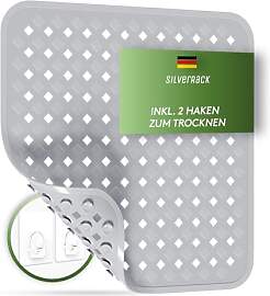SilverRack Duschmatte rutschfest 53x53 cm (Grau) - 