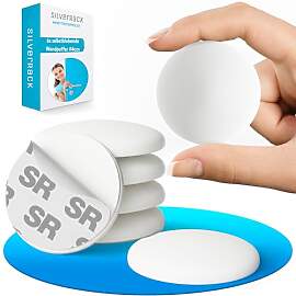 SilverRack® Türstopper Wand selbstklebend Weiß