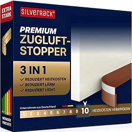 SilverRack Zugluftstopper für Türen Braun [1 x