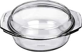 Simax Schüssel mit Deckel, Glas, Transparent, 24