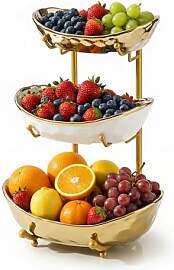 Simcat 3-Schicht Obstschale Keramik mit