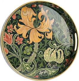 Simmer Stone Rundes dekoratives Tablett aus