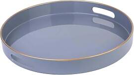 Simmer Stone Rundes dekoratives Tablett aus