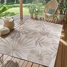SIMPEX Outdoor Teppich Wetterfest Beige 140x200