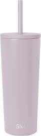 Simple Modern Thermobecher mit Strohhalm und