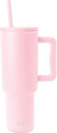 Simple Modern Thermobecher mit Strohhalm und Griff 
