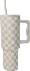 Simple Modern Thermobecher mit Strohhalm und Griff 