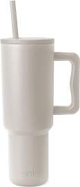 Simple Modern Thermobecher mit Strohhalm und Griff 