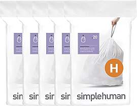 simplehuman Code H passgenaue Müllbeutel, 50%