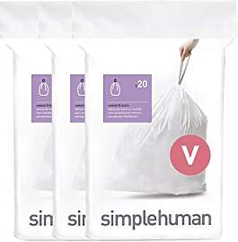 simplehuman CW0408 Code V passgenaue Müllbeutel,