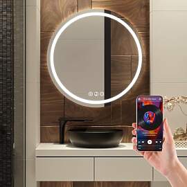 Simusi Bluetooth Badezimmerspiegel mit