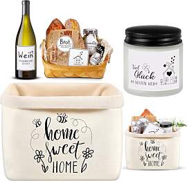 Sinmoe Einzugsgeschenke Wohnung Haus Set Brotkorb