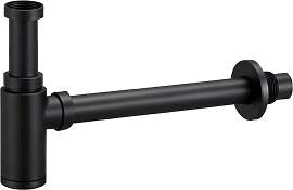 Siphon Waschbecken - 44 mm - Mattschwarz
