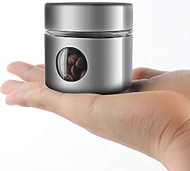 SIPLIV Mini-Vorratsdose aus Edelstahl und Glas,