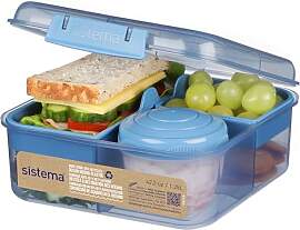 Sistema Ocean Bound Kunststoff-Bento-Box, Würfel, 