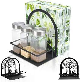 SITAKEGS Serviettenhalter, Serviettenspender mit 3 