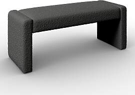 Sitzbank Andrea Grau Bouclé Gepolstert